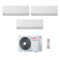 Condizionatore Climatizzatore Toshiba Trial Split Inverter Shorai Edge White Wi-Fi 10000+13000+13000 BTU Con RAS-3M18G3AVG-E