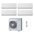 Condizionatore Climatizzatore Toshiba Quadri Split Shorai Edge White Wi-Fi 10000+10000+10000+10000 BTU Con RAS-4M27G3AVG-E