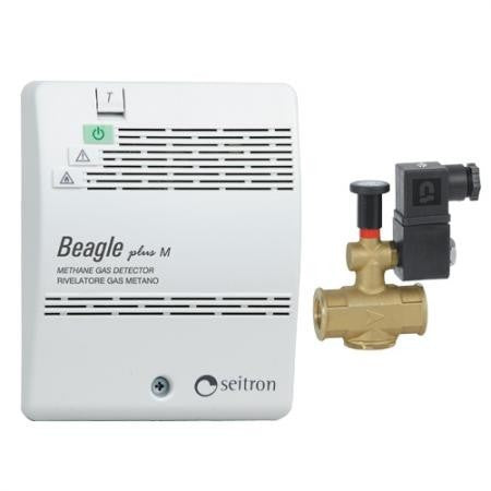 Rilevatore Fughe Gas Seitron BEAGLE230VNA Metano Con Elettrovalvola