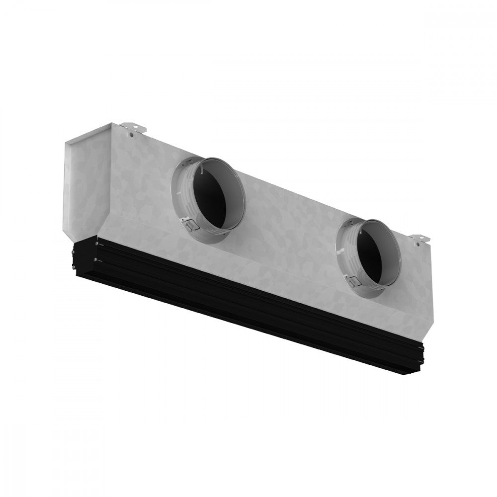 Diffusori Lineari a Singola Feritoia Brofer DLFL20 mm Alette Deflettrici Senza Cornice Installazione a Scomparsa Varie Misure