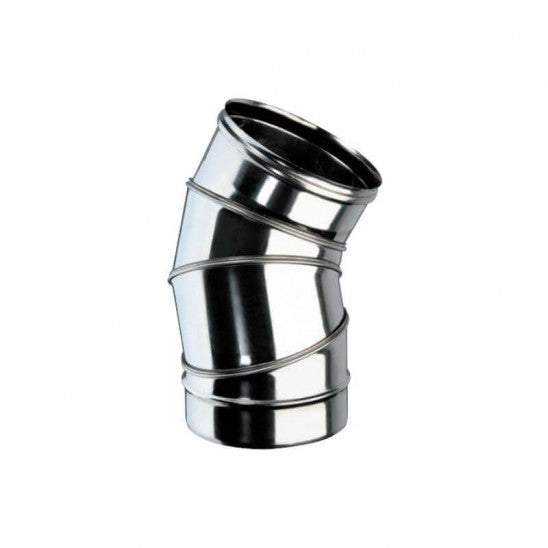 Curva 0°- 90° Gradi Camini Wierer in Acciaio Inox Snodabile Mono Parete Vari Diametri