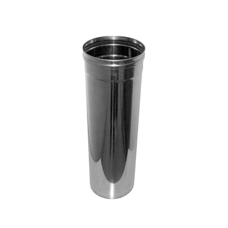 Tubo Camini Wierer in Acciaio Inox Mono Parete Lunghezza: 25 cm Vari Diametri