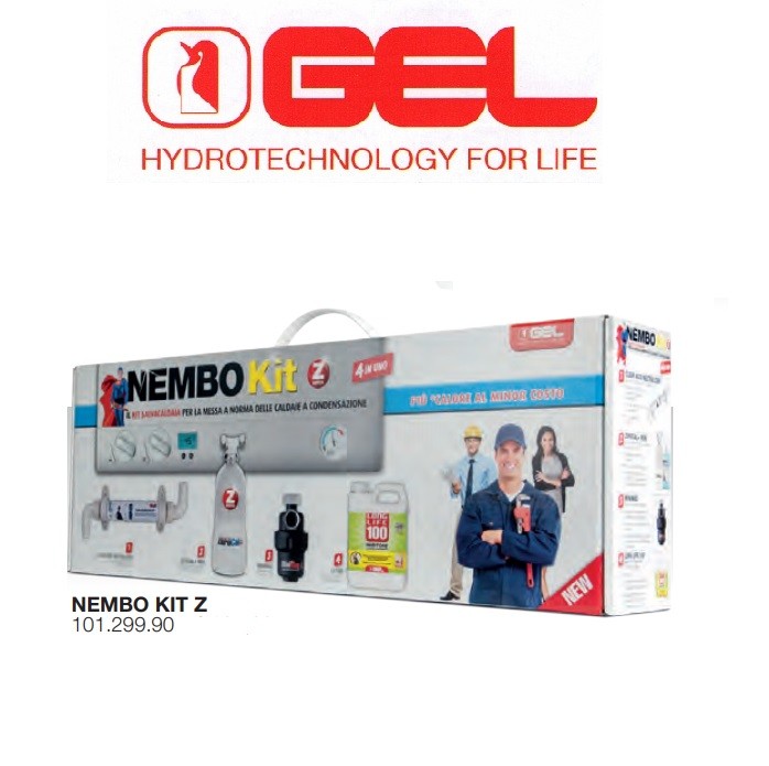 GEL Nembo Kit Salvacaldia Defangatore Filtro Magnetico+Dosatore+Neutralizzatore+Inibitore di Corrosione