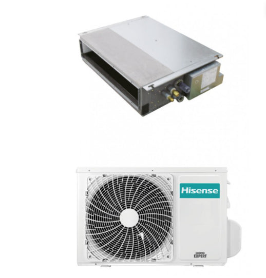 Condizionatore Climatizzatore Hisense Inverter Canalizzato Monosplit R-32 AUD71UX4RFM8/AUW71U4RK8 24000 BTU