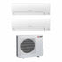 Condizionatore Climatizzatore Mitsubishi Electric Dual Split Inverter R-32 MSZ-HR 9000+18000 BTU Con MXZ-3HA50VF WiFi Optional 9+18
