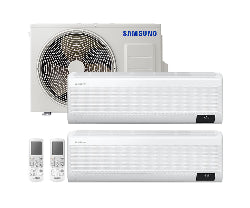 Condizionatore Climatizzatore Samsung Dual Split Inverter Windfree Avant R-32 Wi-Fi 12000+12000 BTU Con AJ050TXJ2KG