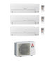 Condizionatore Climatizzatore Mitsubishi Electric Trial Split Inverter R-32 MSZ-HR 9000+9000+12000 BTU Con MXZ-3HA50VF WiFi Optional 9+9+12