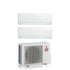 Condizionatore Climatizzatore Mitsubishi Electric Dual Split R-32 MSZ-AY 12000+18000 Btu Con MXZ-3F54VF3 Wi-Fi Integrato
