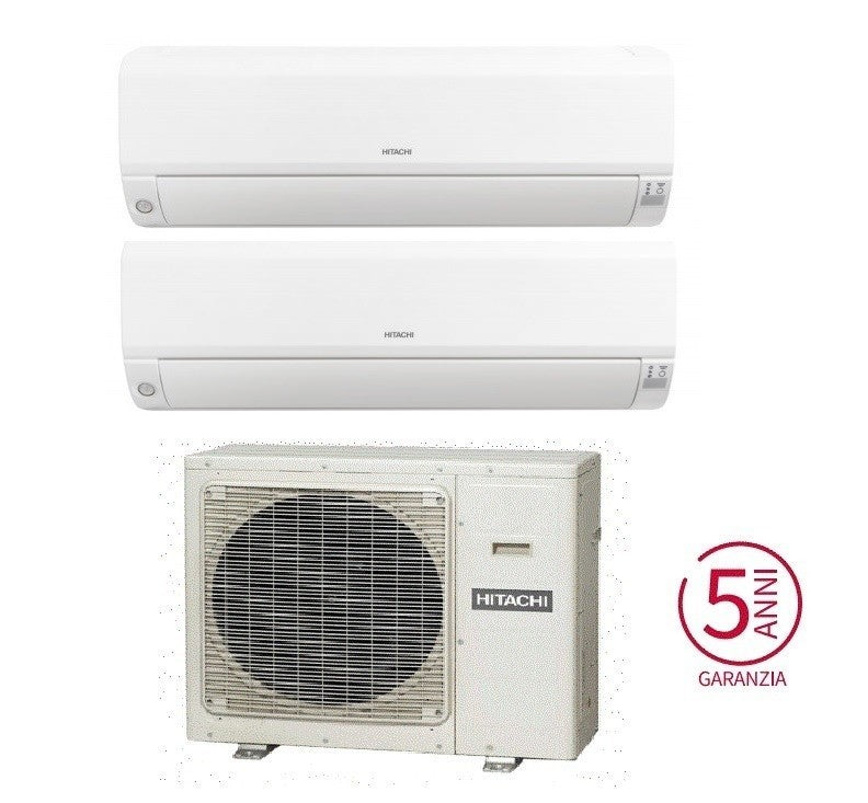 Climatiseur Hitachi Dual Split Performance R32 12000+12000 BTU avec Wi-Fi en option RAM-53NP3E **PROMOTION**