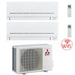 Condizionatore Climatizzatore Mitsubishi Electric MSZ-APVGK Dual Split R32 Wi-Fi 7000+7000 Con MXZ-2F33VF **PROMO**