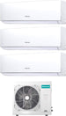 Condizionatore Climatizzatore Hisense Trial Split Inverter R-32 Serie Ecosense 12000+12000+12000 Con 3AMW72U4RJC Wi-Fi Integrato
