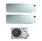 Condizionatore Climatizzatore Dual Daikin inverter Emura III White Wi-Fi R-32 Bluevolution 9000+15000  BTU 3MXM68A