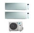 Condizionatore Climatizzatore Dual Daikin inverter Emura White Wi-Fi R-32 Bluevolution 7000+9000 BTU 2MXM40N9/A(9)