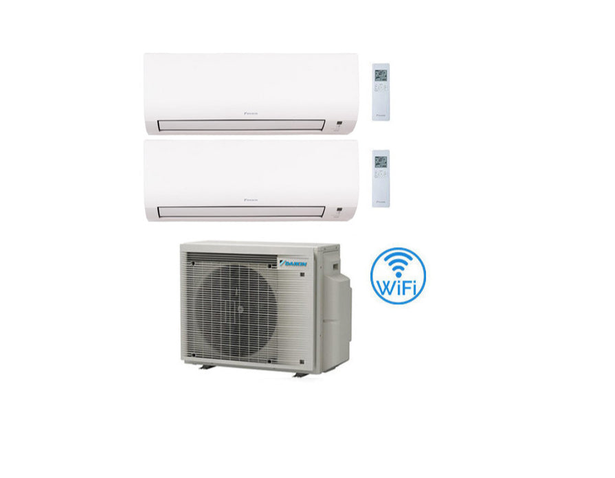 Condizionatore Climatizzatore dual split inverter R-32 Daikin Comfora 9000+9000 con 2MXM40N9/A con Wi-Fi Integrato