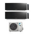 Condizionatore Climatizzatore Dual Daikin inverter Emura Black Wi-Fi  R-32 Bluevolution 9000+12000 BTU 2MXM50N9/A(9)