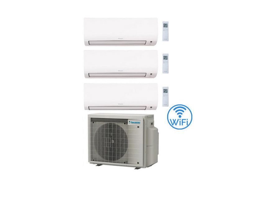 Condizionatore Climatizzatore Trial Split Inverter R-32 Daikin Comfora 7000+7000+7000 con 3MXM40N/A9 con Wi-Fi Integrato