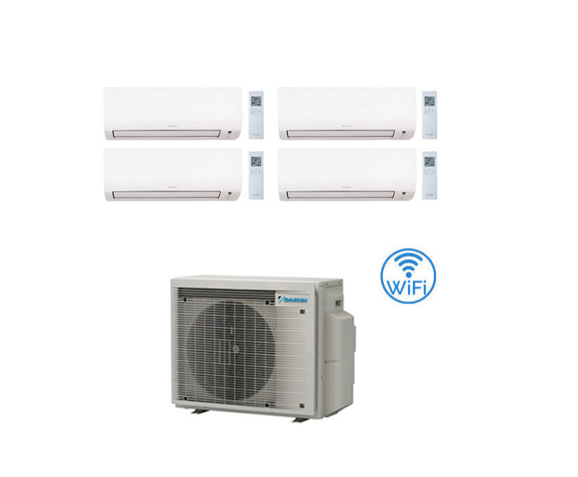 Condizionatore Climatizzatore Quadri Split Inverter R-32 Daikin Comfora 12000+12000+12000+12000 con 4MXM80N/A9 con Wi-Fi Integrato