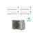 Condizionatore Climatizzatore Quadri Split Inverter R-32 Daikin Comfora 12000+12000+12000+12000 con 4MXM80N/A9 con Wi-Fi Integrato