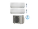 Condizionatore Climatizzatore Daikin Perfera All Seasons Dual Split Inverter R-32 12000+15000 con 2MXM50A9  Wi-fi integrato