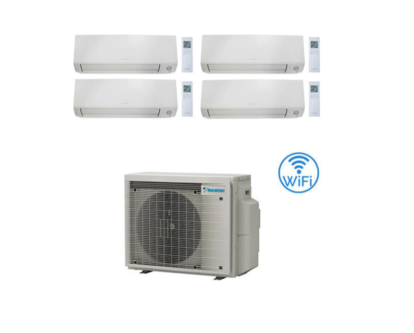 Condizionatore Climatizzatore Daikin Perfera All Seasons Quadri Split Inverter R-32 7000+7000+9000+12000 con 4MXM68N/A9 Wi-Fi Integrato