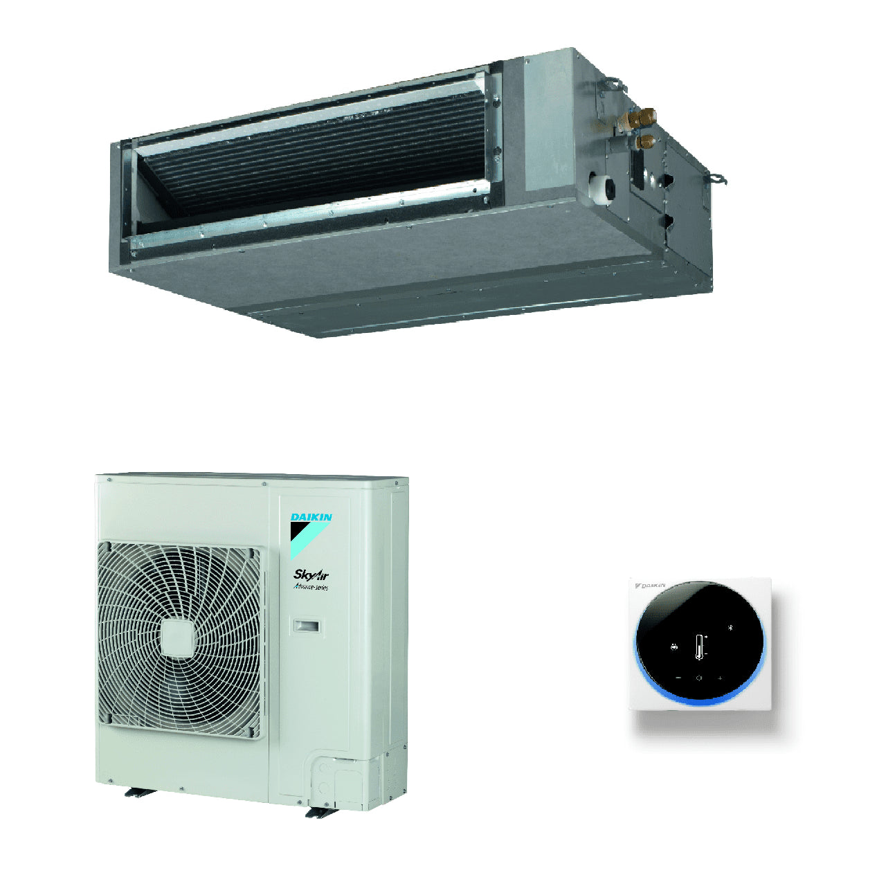 Condizionatore Climatizzatore Daikin Canalizzato Media Prevalenza R-32 Sky Air Active 36000 BTU Trifase Comando a filo incluso