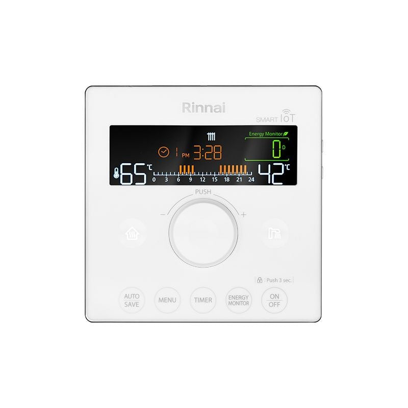 Caldaia a Condensazione Rinnai Serie Zen 34 Kw Low Nox GPL Wi-Fi e Neutralizzatore Integrati Completa di Kit Scarico Fumi