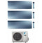 Condizionatore Climatizzatore Trial Daikin inverter Emura Silver Wi-Fi R-32 Bluevolution 12000+12000+12000 BTU 3MXM68N/A