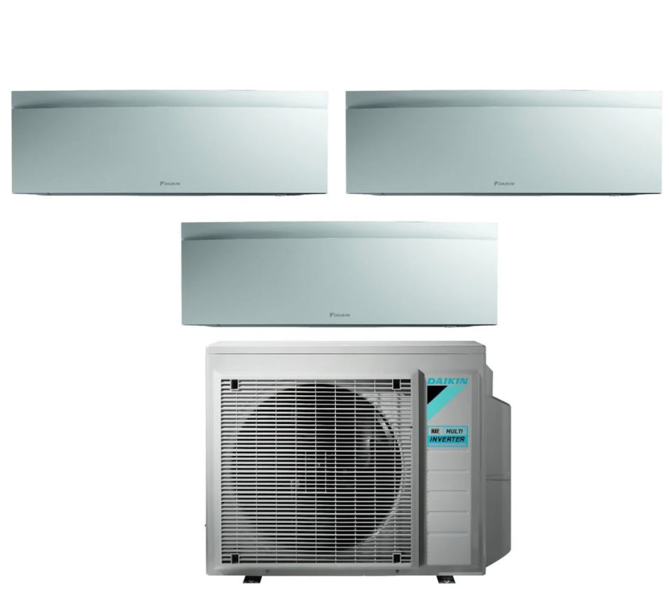 Condizionatore Climatizzatore Trial Daikin inverter Emura White Wi-Fi R-32 Bluevolution 9000+9000+9000 BTU 3MXM52N/A