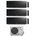 Condizionatore Climatizzatore Trial Daikin inverter Emura Black Wi-Fi R-32 Bluevolution 9000+9000+12000 BTU 3MXM52N/A