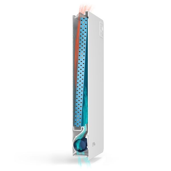 Terminale Idronico Ideal Clima Modello Yoga 180 Spessore 9 Cm Wi-Fi Optional e Comando a Bordo Incluso (porta salviette non incluso)