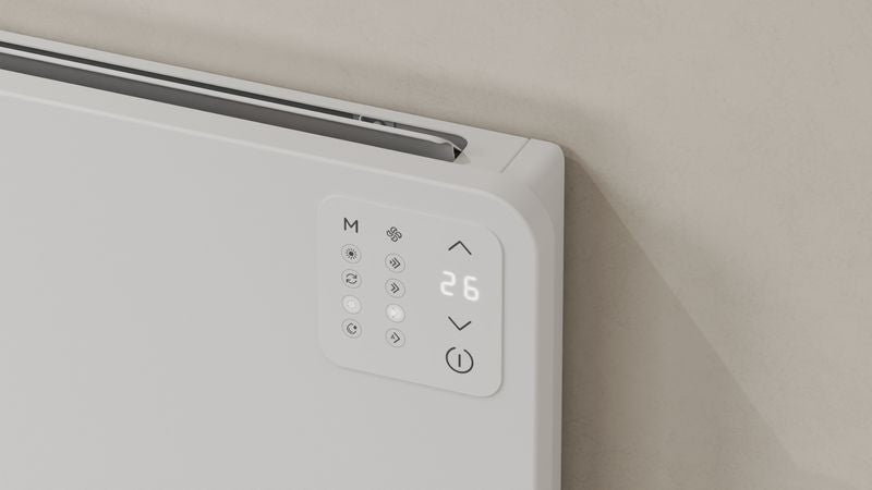 Terminale Idronico Ideal Clima Modello Yoga 250 Spessore 9 Cm Wi-Fi Optional e Comando a Bordo Incluso (porta salviette non incluso)