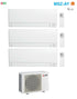 Condizionatore Climatizzatore Mitsubishi Electric Trial Split R-32 MSZ-AY 9000+9000+18000 Btu Con MXZ-3F54VF Wi-Fi Integrato