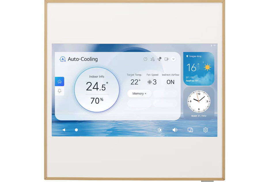 Condizionatore Climatizzatore LG Quadri Split Inverter R-32 Artcool Gallery LCD 9000+9000+9000+9000 Btu con MU4R25 Wi-Fi Integrato