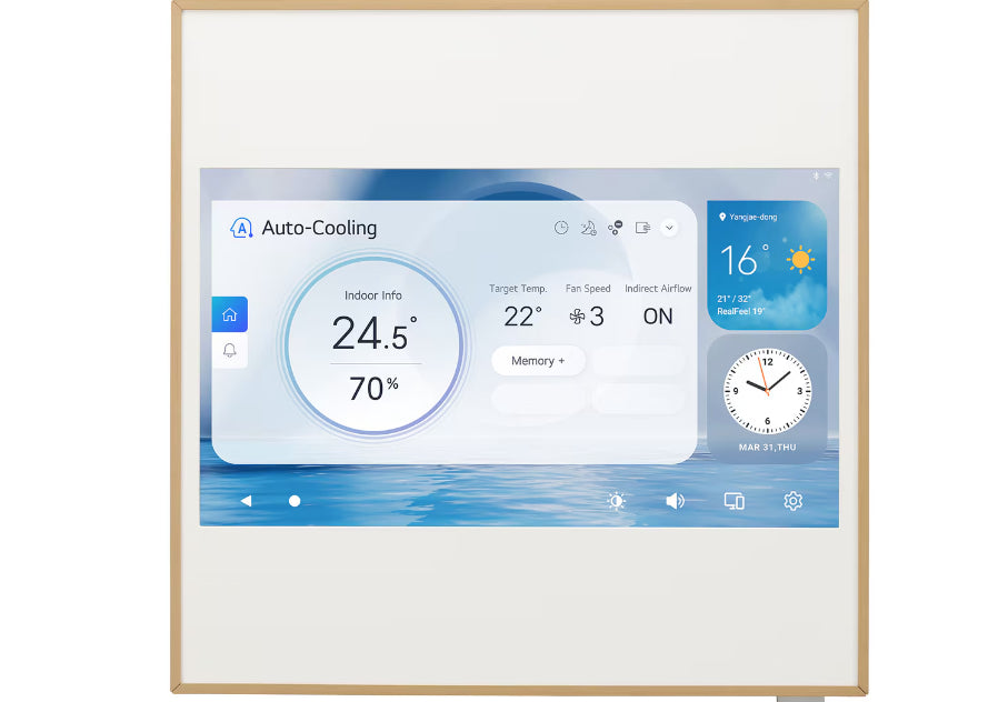 Condizionatore Climatizzatore LG monosplit inverter R-32 ARTCOOL Gallery LCD 12000 btu Wi-Fi Integrato A12GA2.NSE