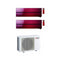 Condizionatore Climatizzatore Mitsubishi Electric Dual Split Kirigamine Style Ruby Red R-32 18000+18000 BTU Con MXZ-3F54VF4 18+18