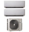 Condizionatore Climatizzatore Immergas Dual Split Inverter R-32 Serie Thor 9000+12000 Con 18 DUAL BTU Wi-Fi Optional