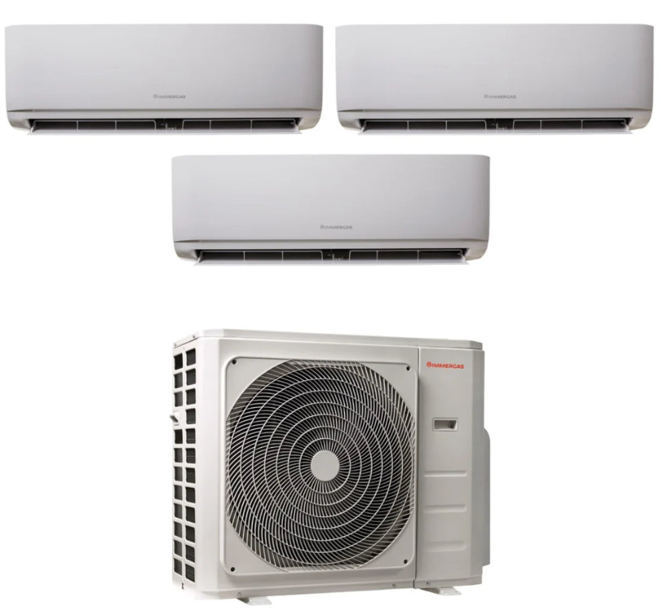 Condizionatore Climatizzatore Immergas Trial Split Inverter R-32 Serie Thor 12000+12000+12000 Con 27 TRIAL BTU Wi-Fi Optional