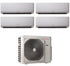 Condizionatore Climatizzatore Immergas Quadri Split Inverter R-32 Serie Thor 12000+12000+12000+12000 Con 36 QUADRI BTU Wi-Fi Optional