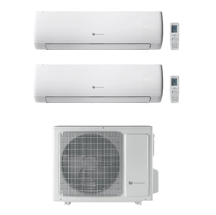 Condizionatore Climatizzatore Hermann Saunier Duval serie Vivair One dual split inverter R-32 9000+9000 btu con SDH1-050 Wifi optional