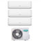 Condizionatore Climatizzatore Hisense Trial Split Inverter R-32 Hi-Comfort 7000+7000+12000 BTU con 3AMW72U4RJC WiFi Integrato 7+7+12