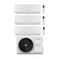Condizionatore Climatizzatore Junkers Bosch Trial Split Inverter R-32 Serie Climate 7000i White 7000+7000+7000 BTU Con 5000M 62/3 E Wi-Fi Integrato 7+7+7