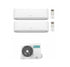 Condizionatore Climatizzatore Hisense Dual Split Inverter R-32 Hi-Comfort 7000+18000 Btu 3AMW72U4RJC WiFi Integrato 7+18