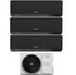 Condizionatore Climatizzatore Junkers Bosch Trial Split Inverter R-32 Serie Climate 7000i Black 7000+9000+9000 BTU Con 5000M 62/3 E Wi-Fi Integrato 7+9+9