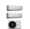 Climatiseur Junkers Bosch Dual Split Inverter R-32 Climate 7000i Silver Series 9000+18000 BTU avec 5000M 53/2 et Wi-Fi intégré 9+18