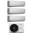 Condizionatore Climatizzatore Junkers Bosch Trial Split Inverter R-32 Serie Climate 7000i Silver 7000+9000+9000 BTU Con 5000M 62/3 E Wi-Fi Integrato 7+9+9