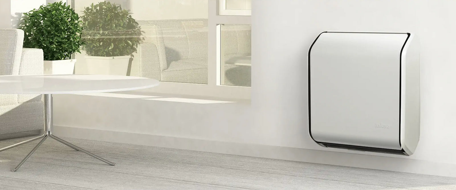 Radiatore A Gas Stufa Convettiva Italkero Stratos 3.0 KW Metano + Kit Per Scarico Fumi