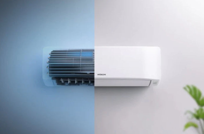 Condizionatore Climatizzatore Hitachi Dual Split Inverter R-32 Serie AIRHOME 600 9000+9000 BTU Con RAM-G55N2HAE Wi-Fi Integrato 9+9