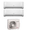 Condizionatore Climatizzatore Hitachi Dual Split Inverter R-32 airHome 400 12000+12000 BTU Con RAM-E53N2HAE Wi-Fi Integrato 12+12