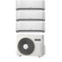 Condizionatore Climatizzatore Hitachi Trial Split Inverter AirHome 800 9000+9000+12000 BTU Con RAM-G68N3HAE Wi-Fi Integrato 9+9+12