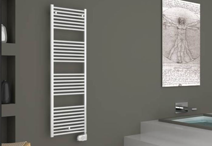 CORDIVARI SCALDASALVIETTE ELETTRICO LISA 22 CROMATO CON TERMOSTATO AMBIENTE DIGITALE VARIE MISURE